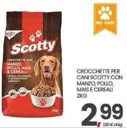 Interspar Crocchette per cani Scotty con manzo, pollo, mais e cereali offerta