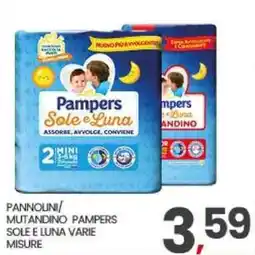 Interspar Pannolini/ mutandino Pampers Sole e Luna varie misure offerta