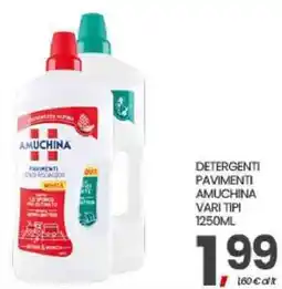 Interspar Detergenti pavimenti Amuchina offerta