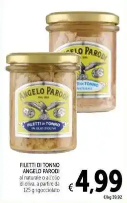 Spazio Conad Filetti di tonno Angelo Parodi offerta