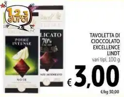 Spazio Conad Tavoletta di cioccolato excellence Lindt offerta