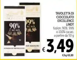 Spazio Conad Tavoletta di cioccolato excellence Lindt offerta