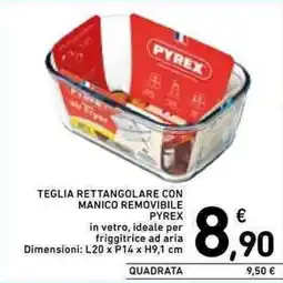 Spazio Conad Teglia rettangolare con manico removibile Pyrex offerta