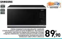 Spazio Conad Forno combinato Samsung offerta