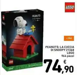 Spazio Conad Peanuts: la cuccia di Snoopy LEGO offerta