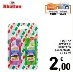 Spazio Conad Liquido lavavetri Rhütten concentrato offerta