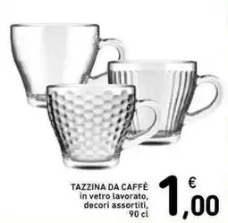 Spazio Conad Tazzina da caffè in vetro lavorato offerta
