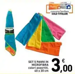 Spazio Conad Panni in microfibra offerta