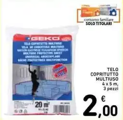 Spazio Conad Telo copritutto multiuso Geko offerta