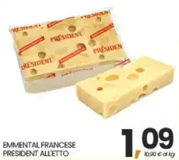 Interspar Emmenthal francese President all'etto offerta
