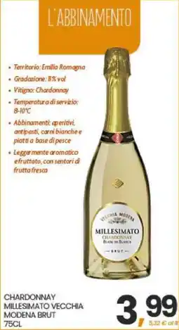 Interspar Chardonnay millesimato vecchia modena brut offerta