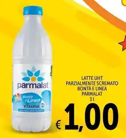 Spazio Conad Latte UHT parzialmente scremato Bontà e Linea Parmalat offerta