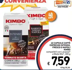 Spazio Conad Caffè espresso Kimbo offerta