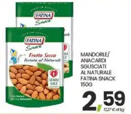 Interspar Mandorle/Anacardi sgusciati al naturale Fatina Snack offerta