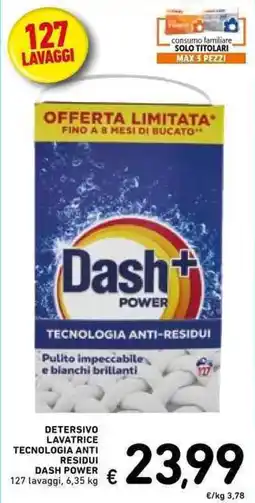 Spazio Conad Detersivo lavatrice Dash Power offerta