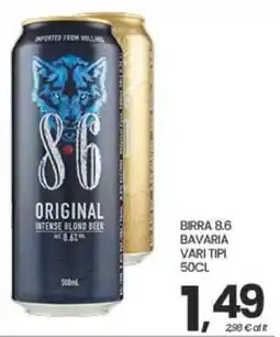 Interspar Birra 8.6 Bavaria offerta