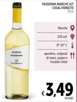 Spazio Conad Passerina Marche IGT Casal Farneto offerta