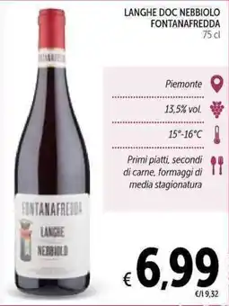 Spazio Conad Langhe Nebbiolo Fontanafredda offerta