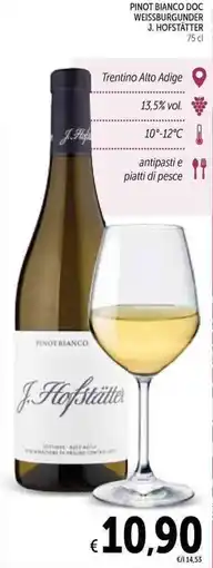 Spazio Conad Pinot Bianco J. Hofstätter offerta