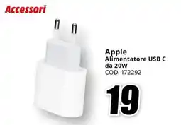 MediaWorld Apple Alimentatore USB C offerta