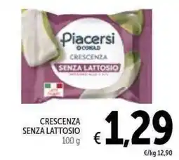 Spazio Conad Piacersi Crescenza senza lattosio offerta