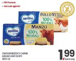 Interspar Omogeneizzati carne Mellin vari gusti offerta