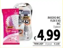 Spazio Conad Rasoio Bic Flex 5 offerta