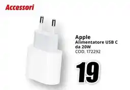 MediaWorld Apple Alimentatore USB C offerta