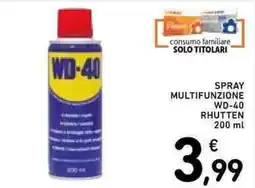 Spazio Conad Spray multifunzione WD-40 offerta