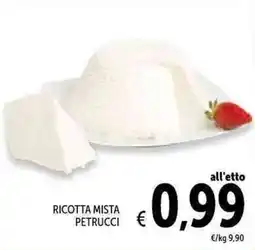Spazio Conad Ricotta mista Petrucci offerta
