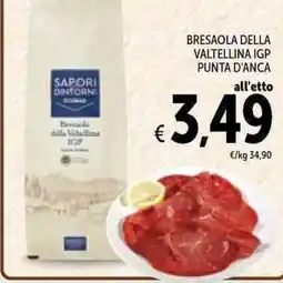 Spazio Conad Bresaola della Valtellina IGP Punta d'Anca offerta