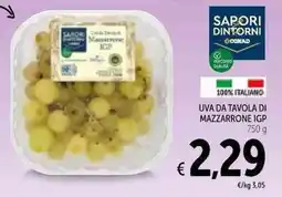 Spazio Conad Uva da tavola di Mazzarrone IGP offerta