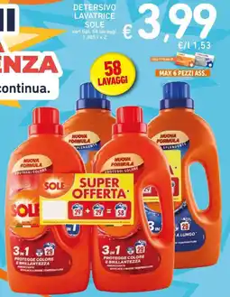 Spazio Conad Detersivo lavatrice Sole offerta
