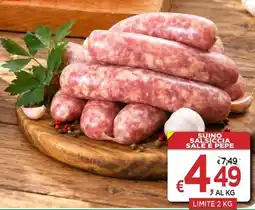 Jero Market Suino salsiccia sale e pepe offerta