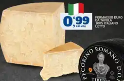 Sigma Formaggio duro da tavola offerta