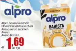 Elite Alpro bevande/ Mandoria senza zuccheri/ Avena senza zuccheri/Avena/ Avena Barista offerta