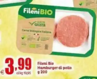 Elite Fileni Bio Hamburger di pollo offerta
