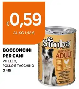 Ekom Simba Bocconcini per cani adult offerta