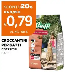 Ekom Croccantini per gatti Ciuffi offerta