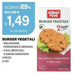 Ekom Asiago Food Burger Vegetale offerta