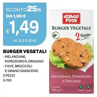 Asiago Food Burger Vegetale