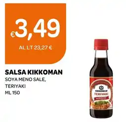 Ekom Salsa Kikkoman soya meno sale, teriyaki offerta
