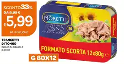 Ekom Trancetti di tonno Moretti offerta