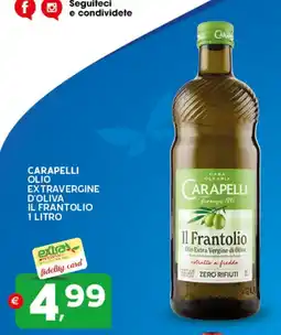 Extra Supermercati Carapelli olio extravergine d'oliva il frantolio offerta