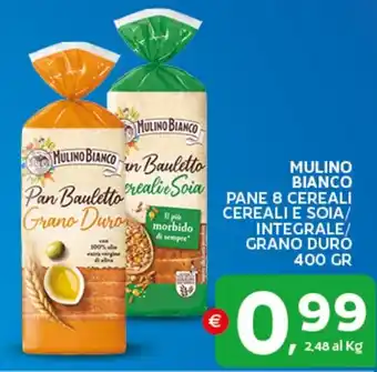 Mulino Bianco Pane 8 Cereali Cereali e Soia/Integrale/Grano Duro