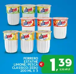 Extra Supermercati Ferrero ESTATHE Limone/Pesca Classico/Zero offerta