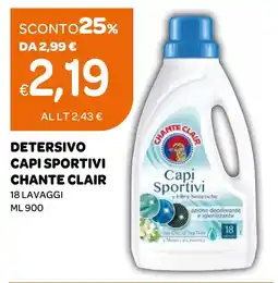Ekom Detersivo capi sportivi Chante Clair offerta