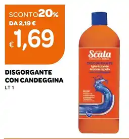 Ekom Disgorgante con candeggina Scala offerta
