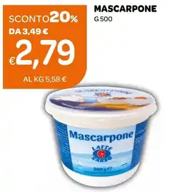 Ekom Mascarpone Latte Carso offerta