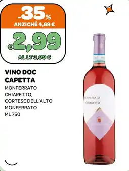 Ekom Vino Doc Capetta offerta